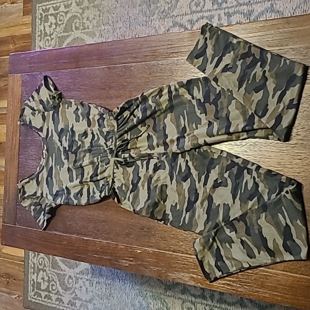 Almost Famous Camouflage Romper - Small